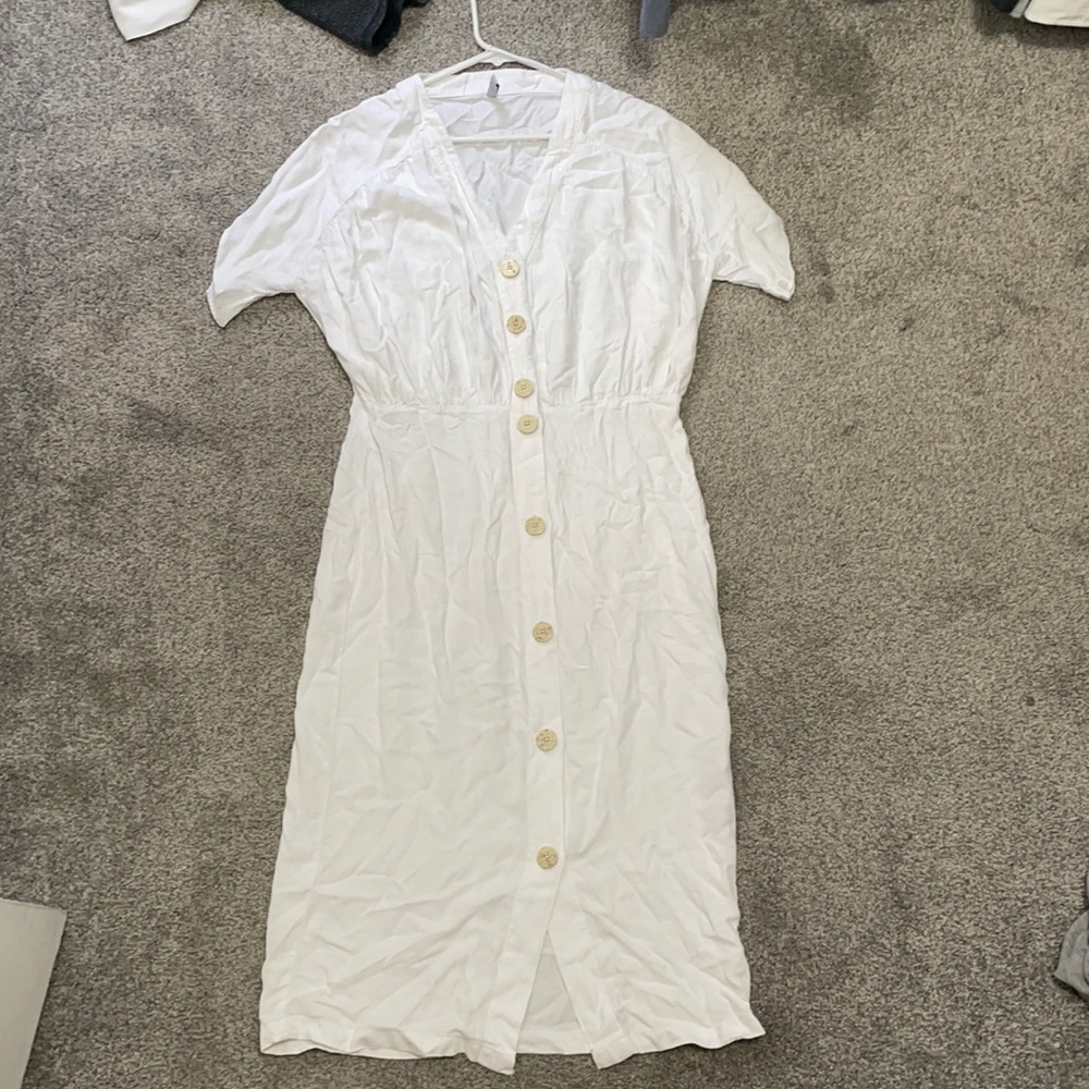 Zara TRF Collection White Dress